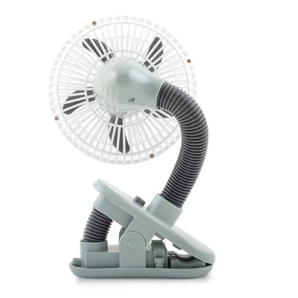 NEW O2COOL White Battery Powered 4" Clip Fan Heavy Duty - Picture 2 of 8